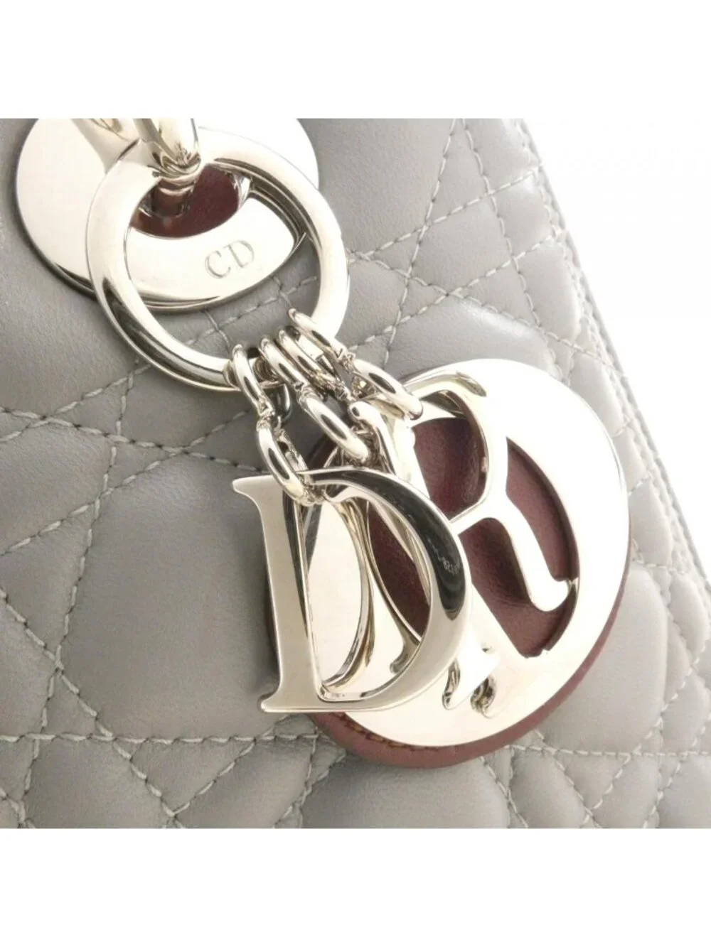 Dior Lady Bag Handbag Gray - Picture 4 of 6